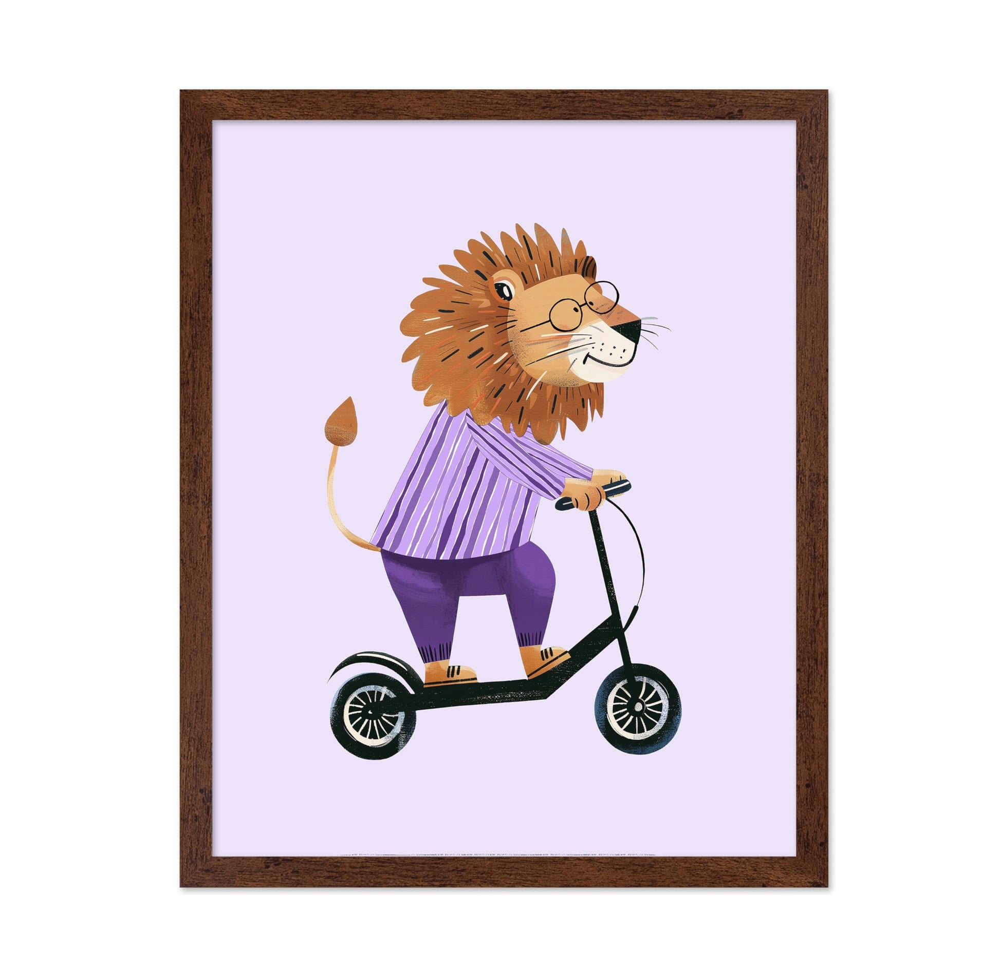 Lion on Scooter