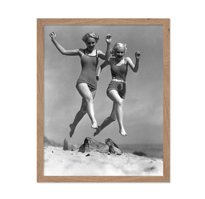 Actresses Running on the Beach