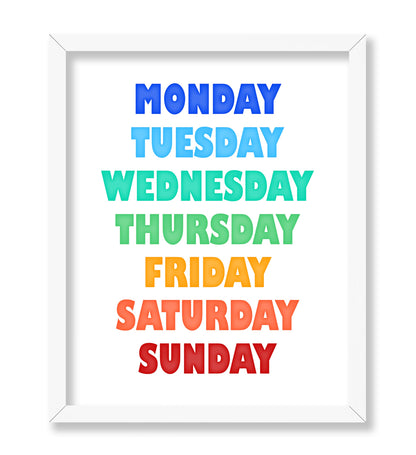 Rainbow Days of the Week