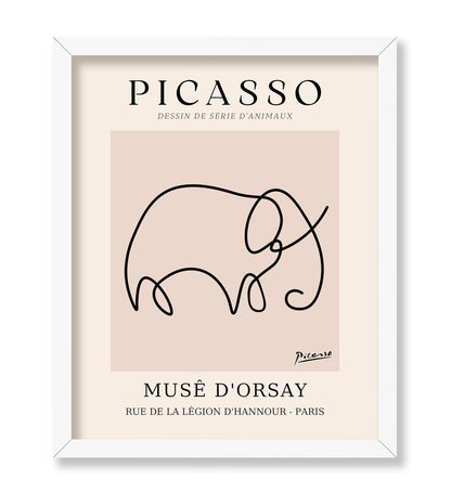 Picasso - One Line Elephant Drawing