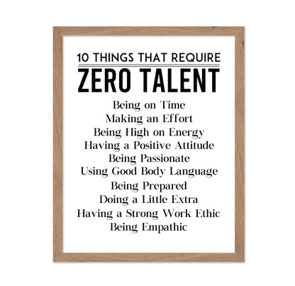 Things That Require 0 Talent