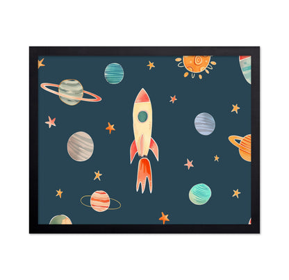 Whimsical Space Rocket No1