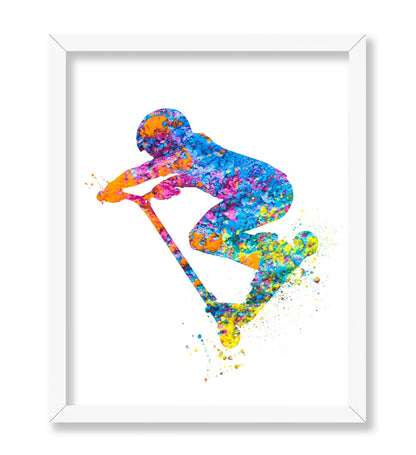 Watercolor Scooter