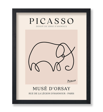Picasso - One Line Elephant Drawing