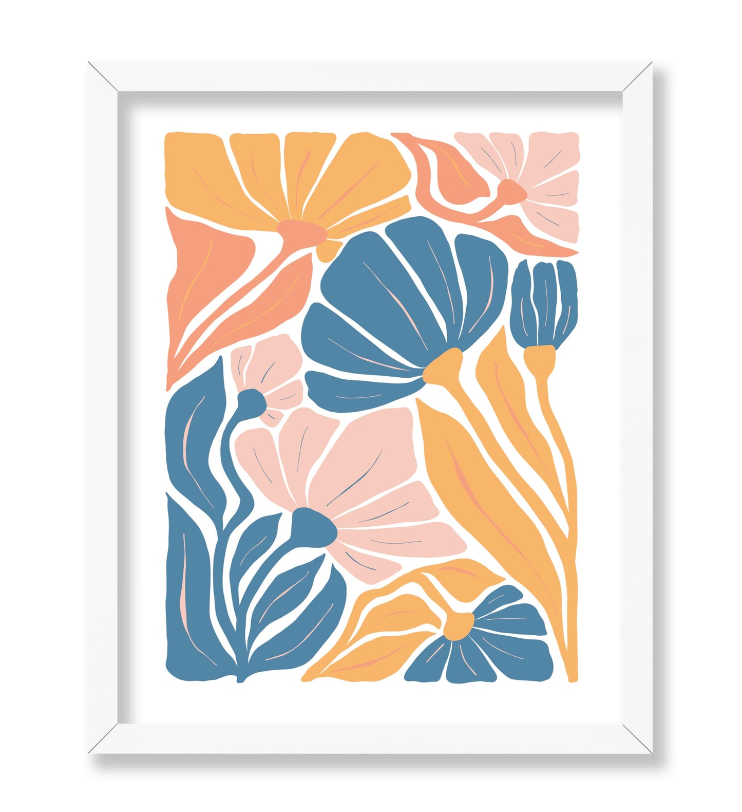 Groovy Pastel Flowers No1