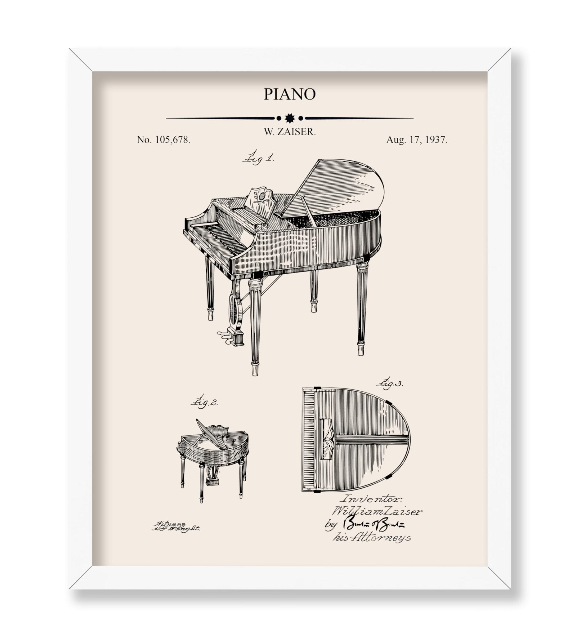 Piano Blueprint No3