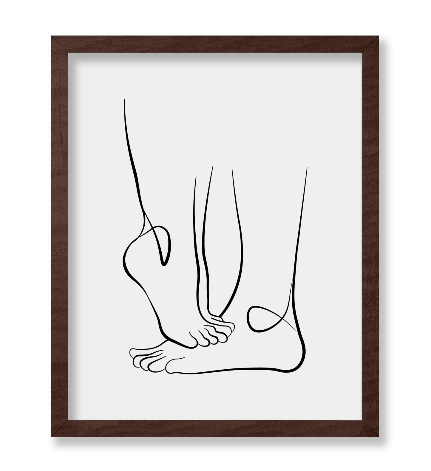 Couple's Feet Outline