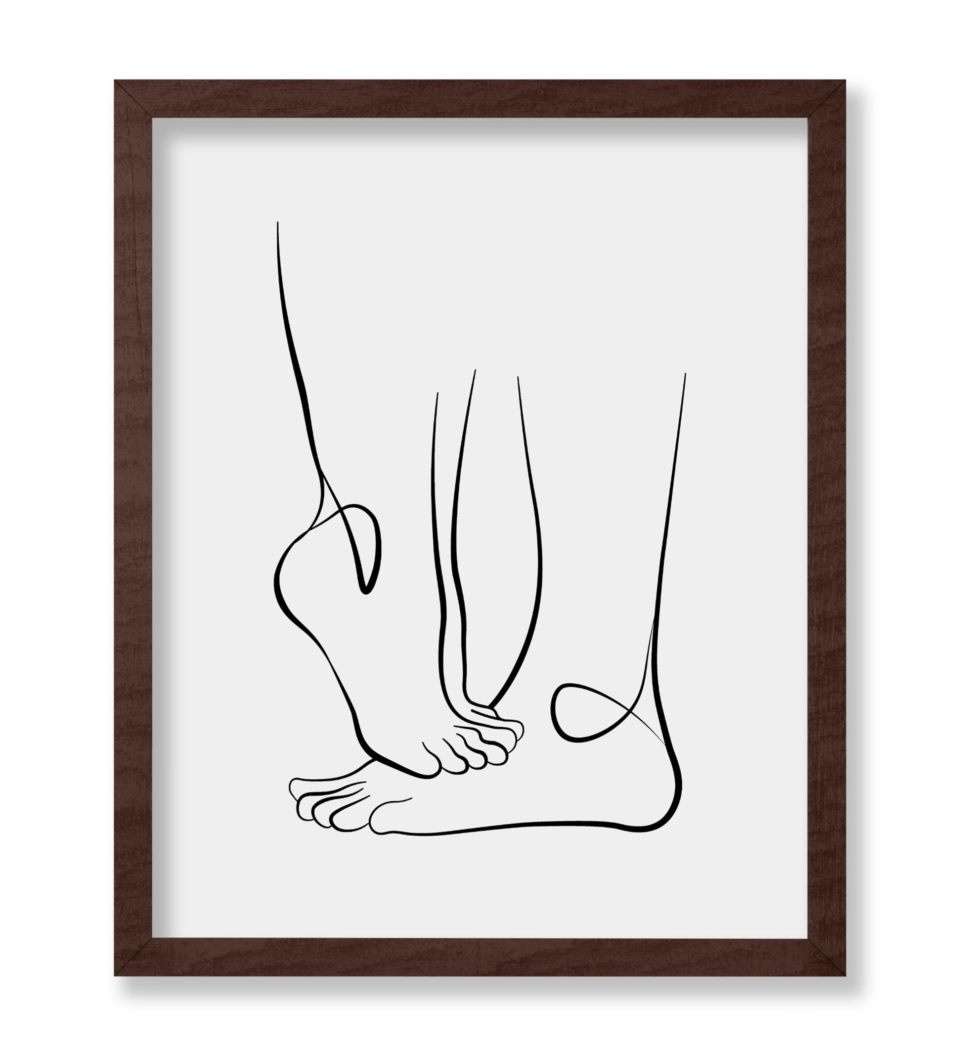 Couple's Feet Outline