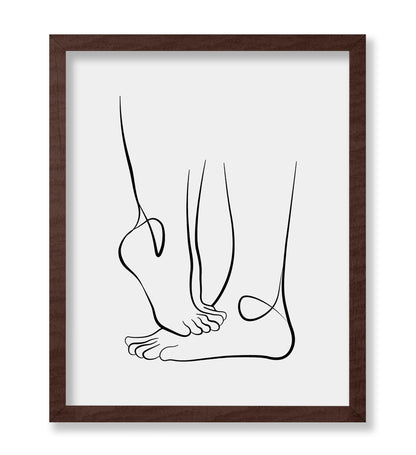 Couple's Feet Outline