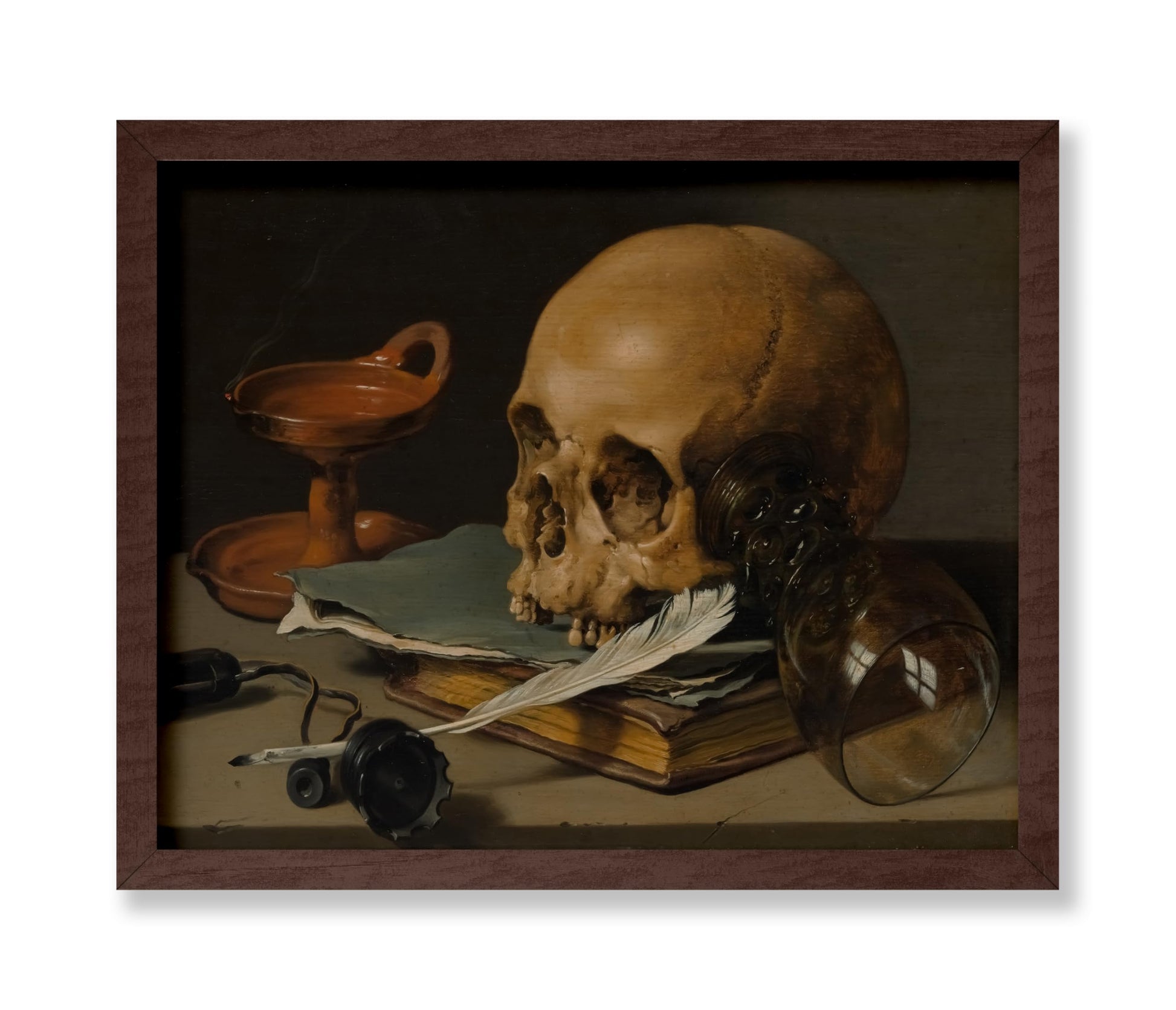 Still Life with a Skull and a Writing Quill