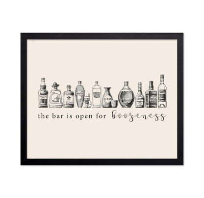 The Bar is Open for Boozeness No6