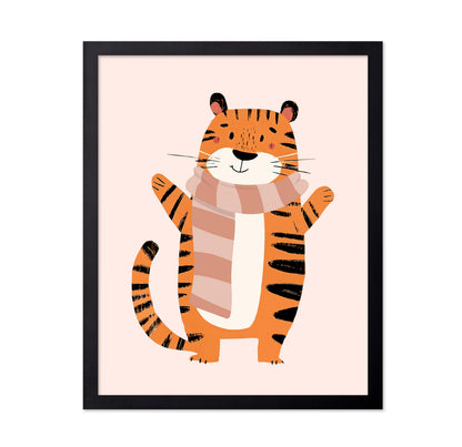 Cute Tiger With Scarf