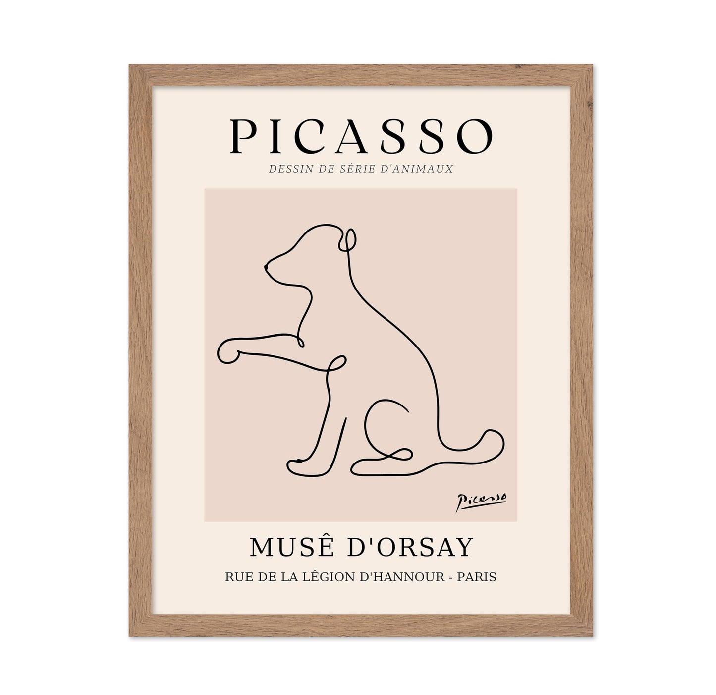 Picasso - One Line Dog Drawing