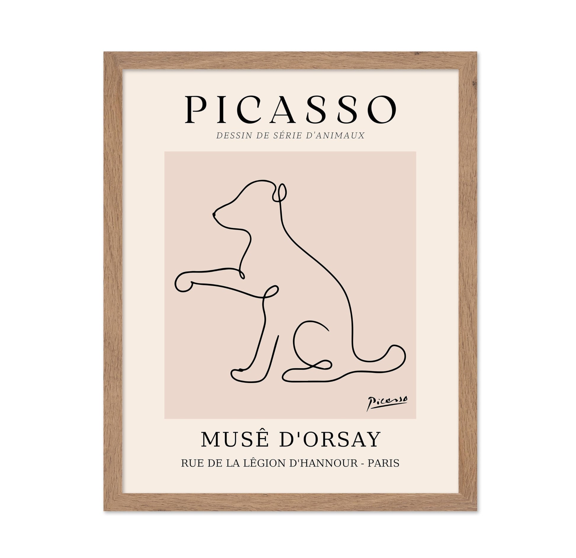 Picasso - One Line Dog Drawing