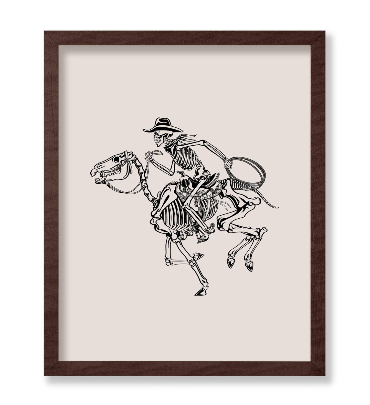 Beige Skeleton Cowboy