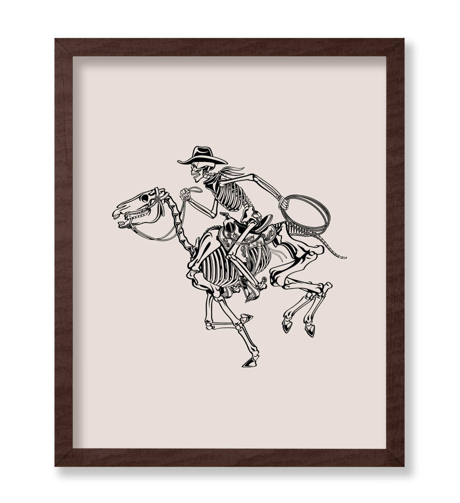 Beige Skeleton Cowboy