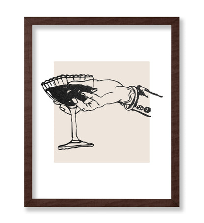Wine on Hand Sketch