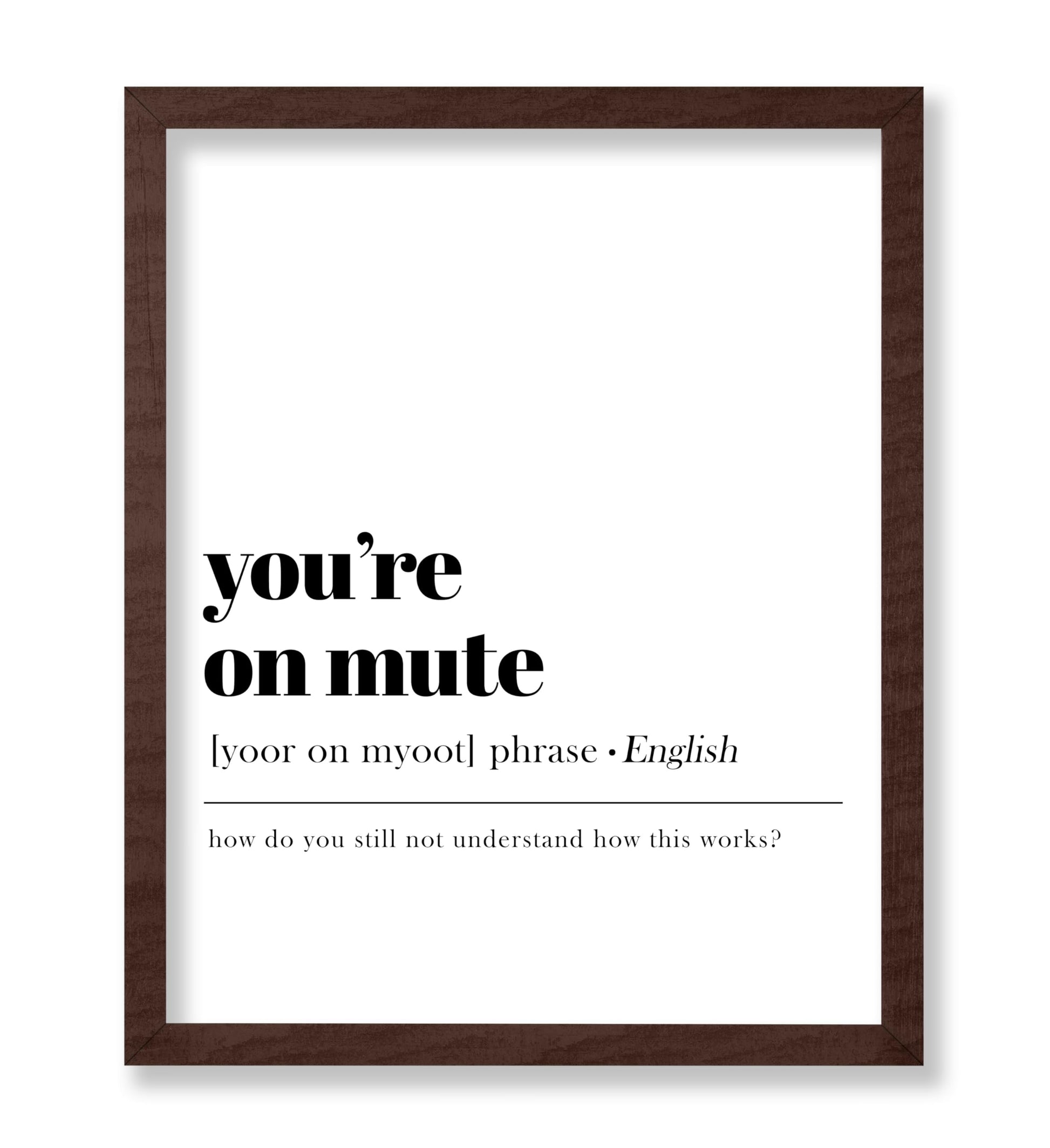 You're on Mute