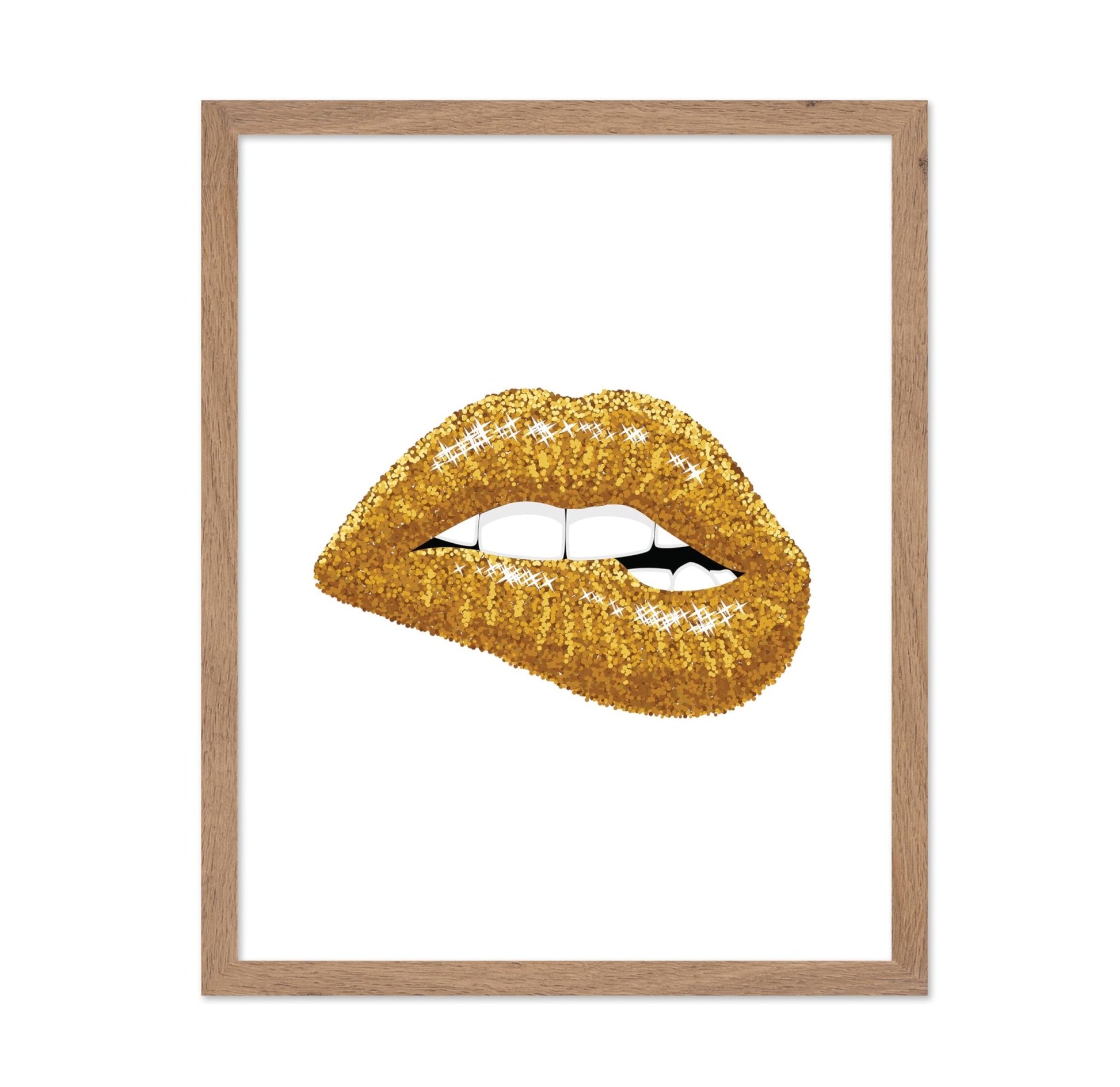 Sparkling Gold Lips
