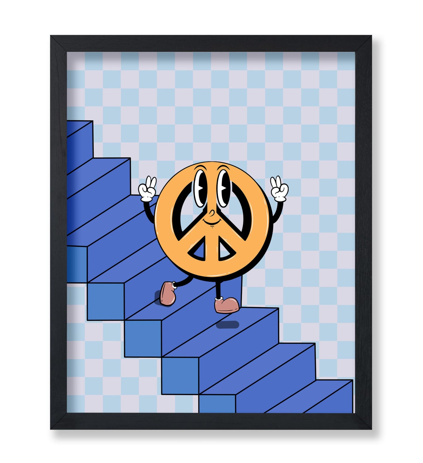 Peace on Stairs