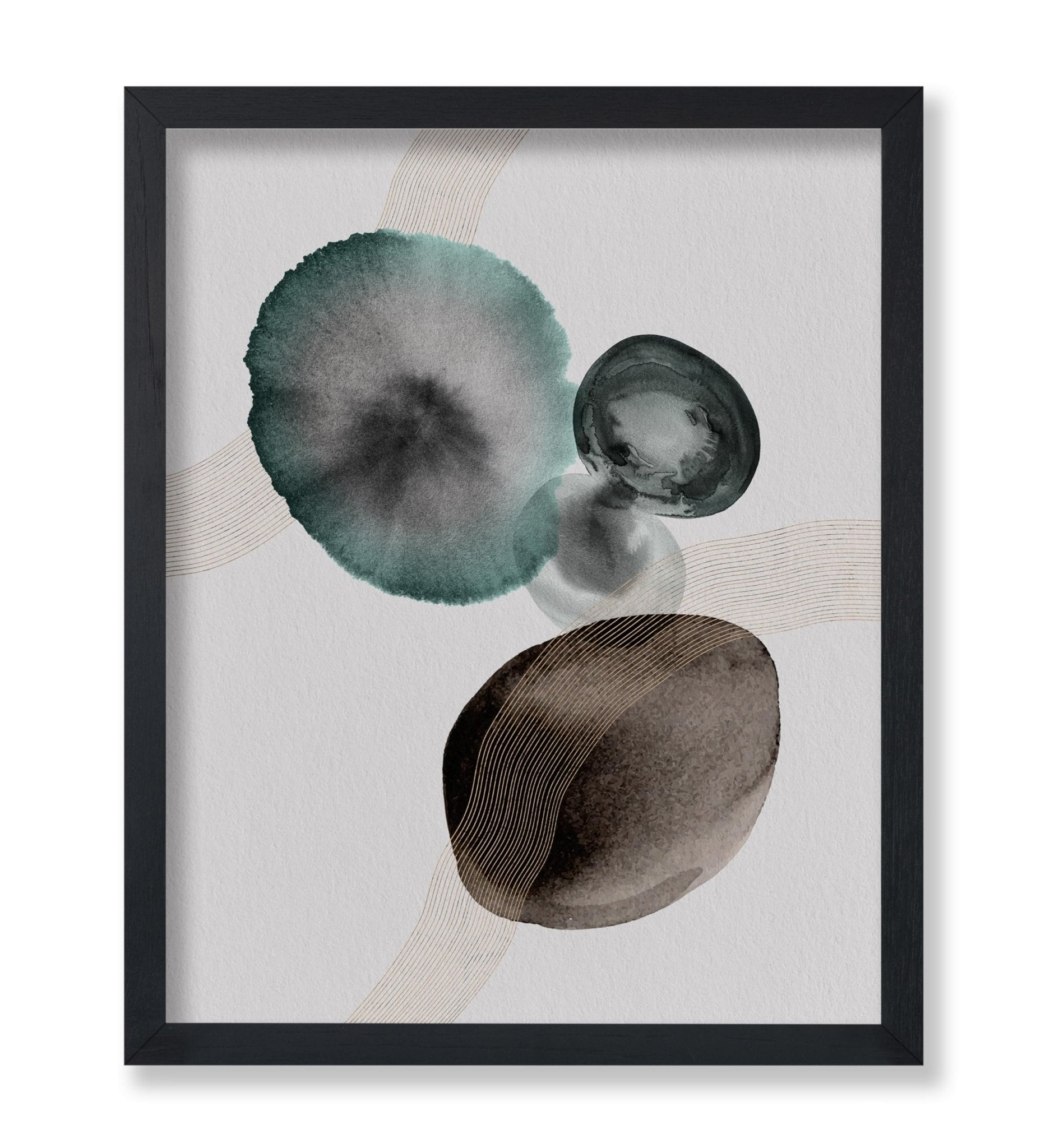 Watercolor Stain Circles No1