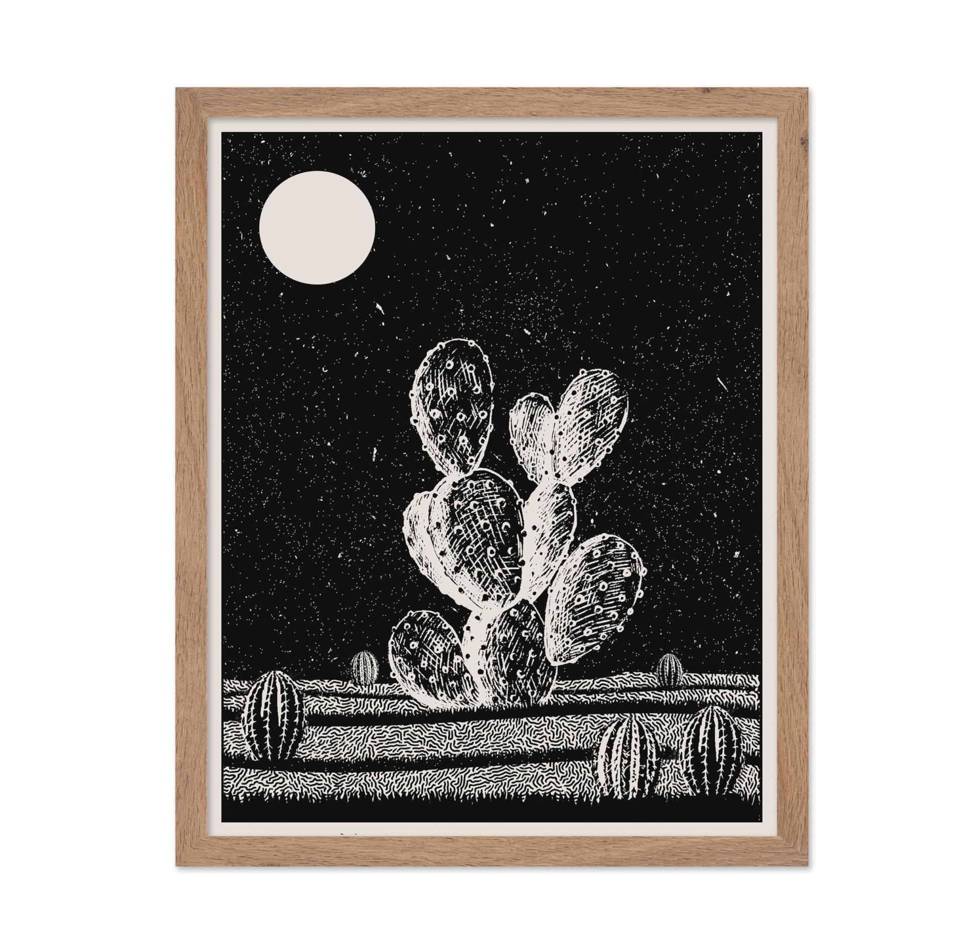 Cactus at Night