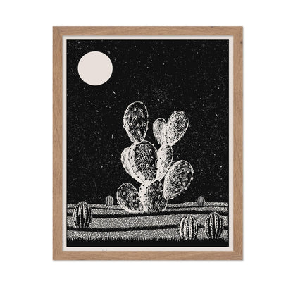 Cactus at Night