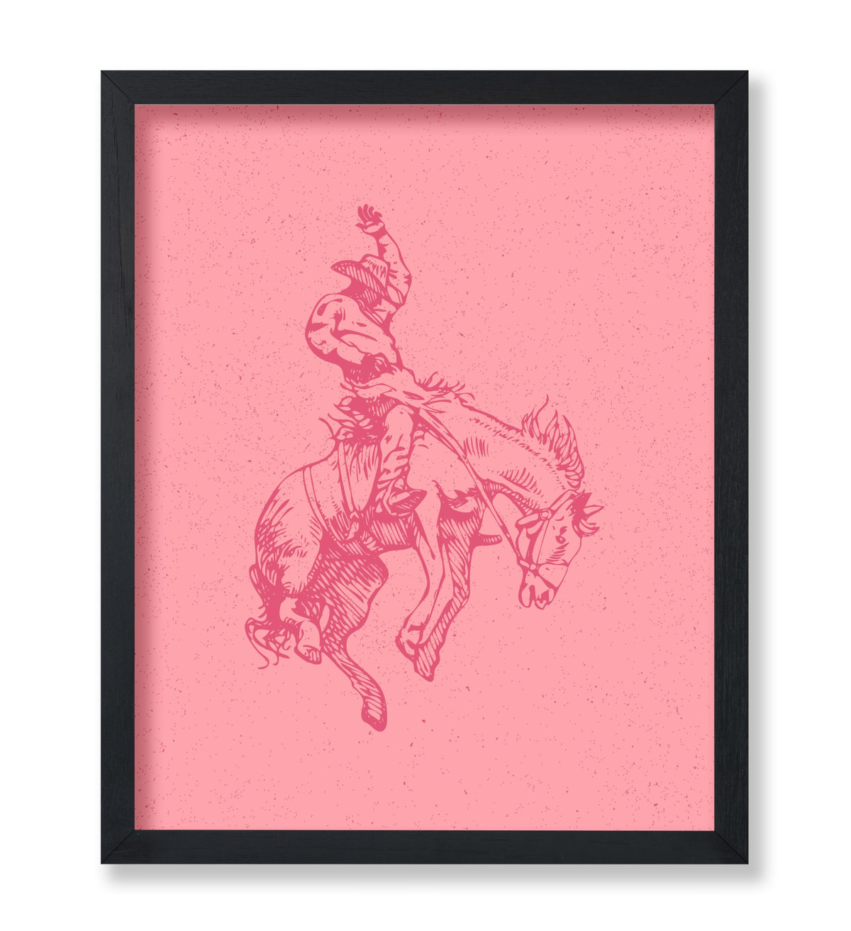 Pink Cowboy Horseback