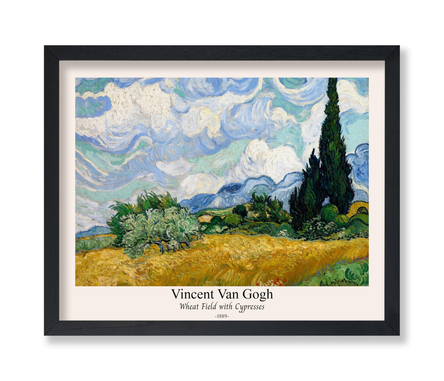 Van Gogh - Wheat Field with Cypresses No5