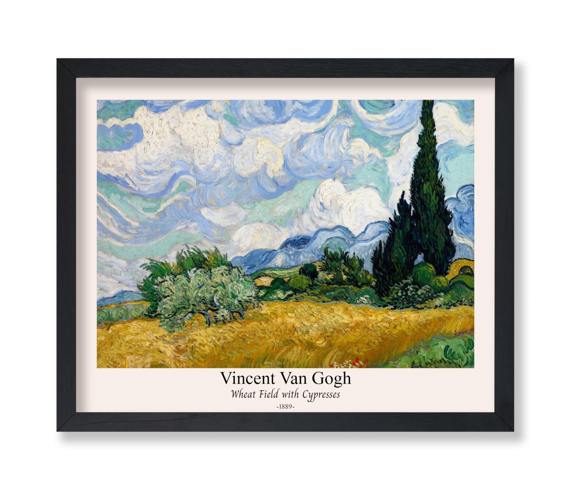 Van Gogh - Wheat Field with Cypresses No5