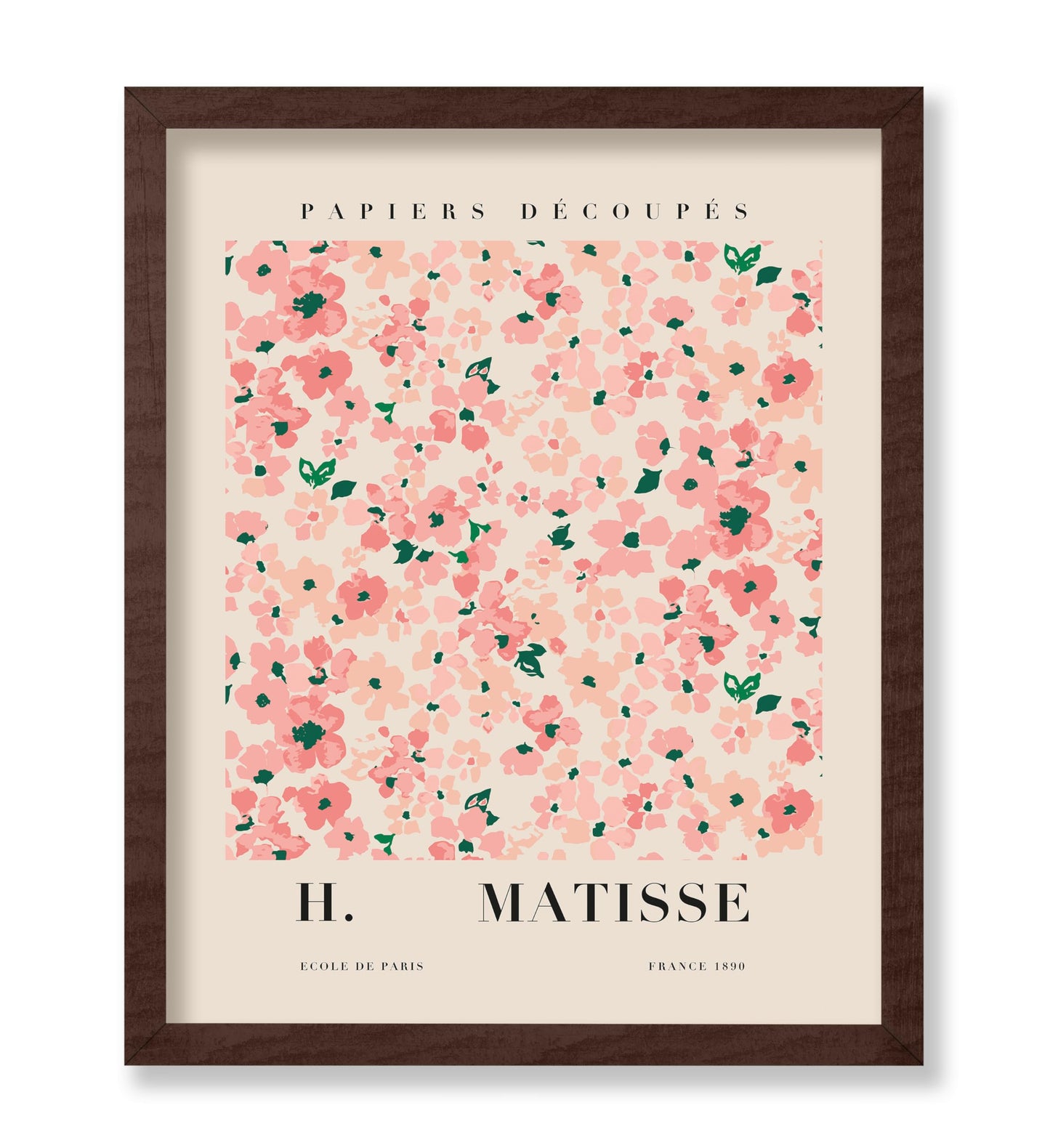 Henri Matisse Style Pink Flowers Poster