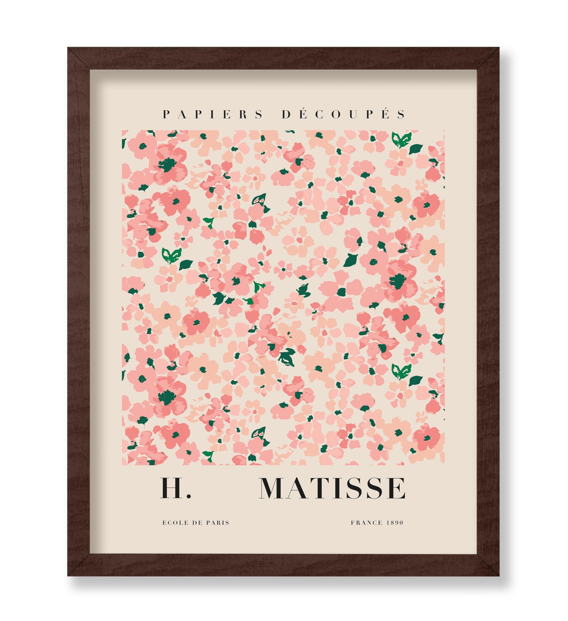 Henri Matisse Style Pink Flowers Poster