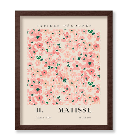 Henri Matisse Style Pink Flowers Poster