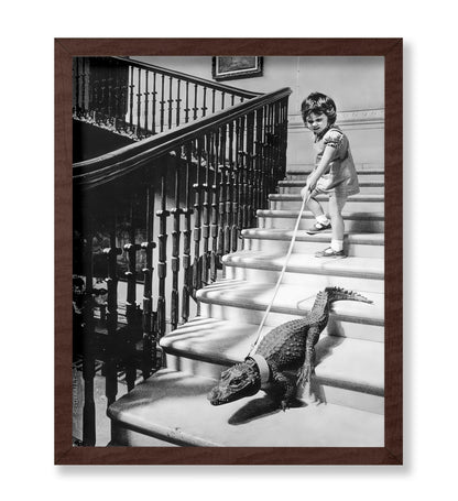 Little Girl and Alligator