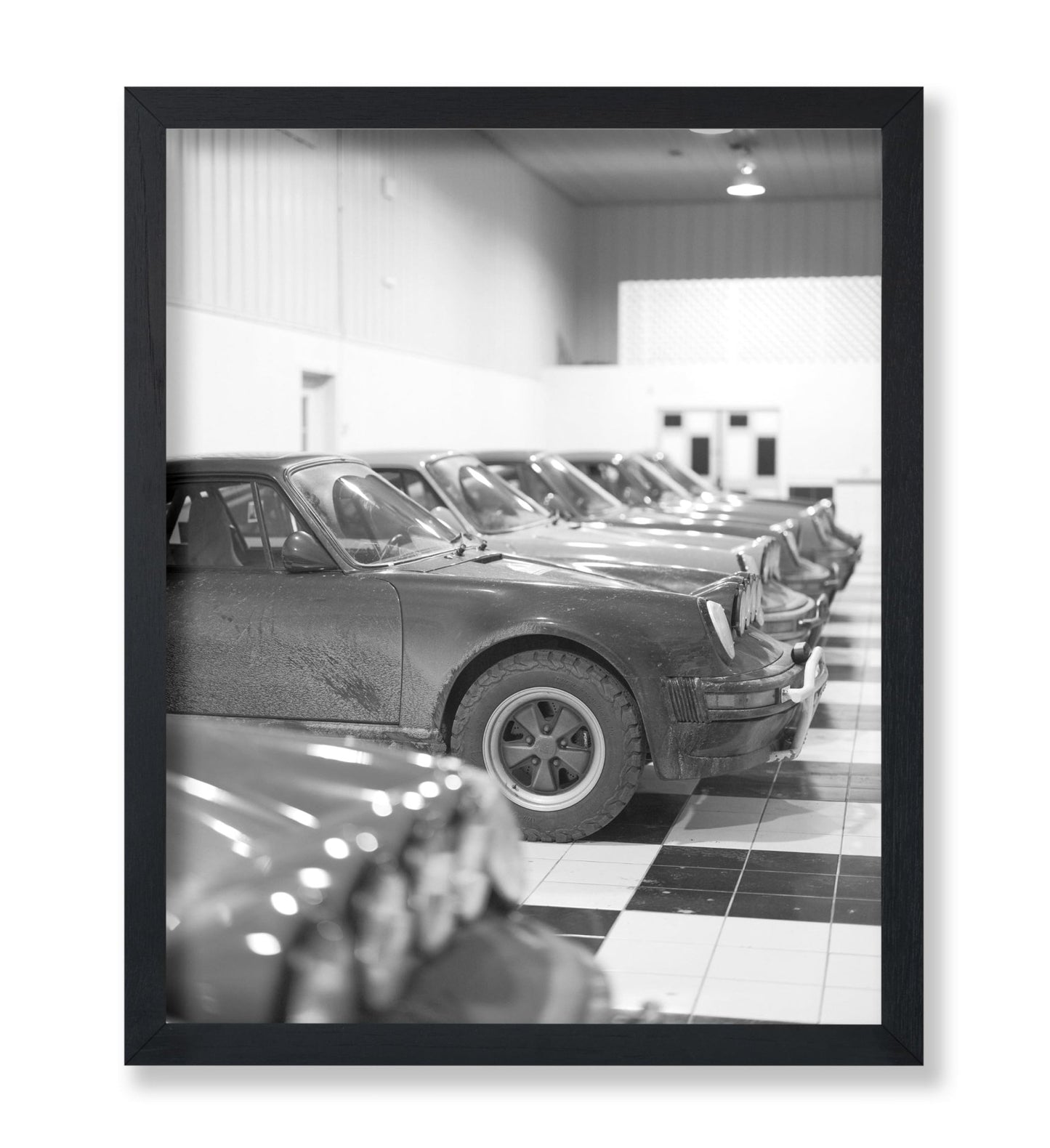 Cars Parked in Garage