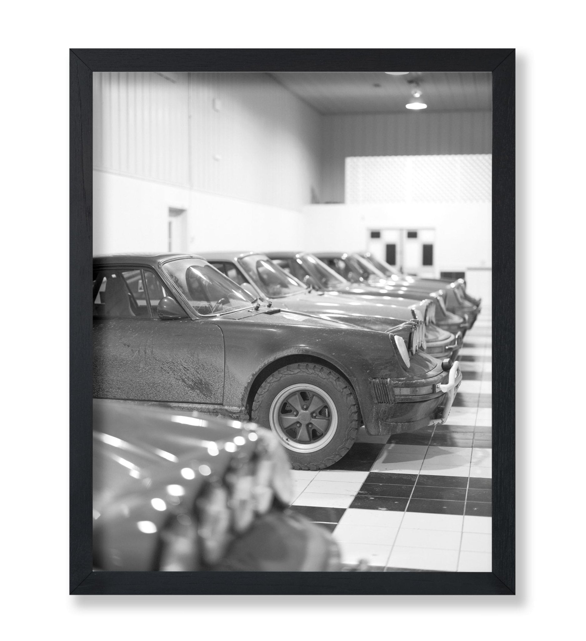 Cars Parked in Garage