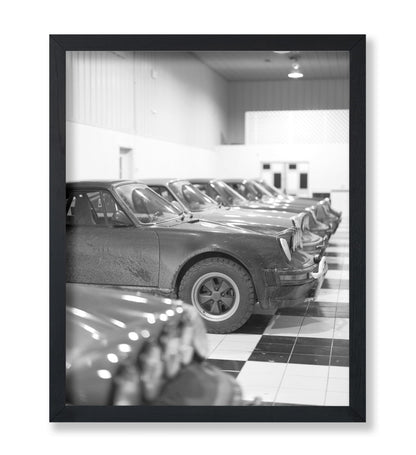 Cars Parked in Garage