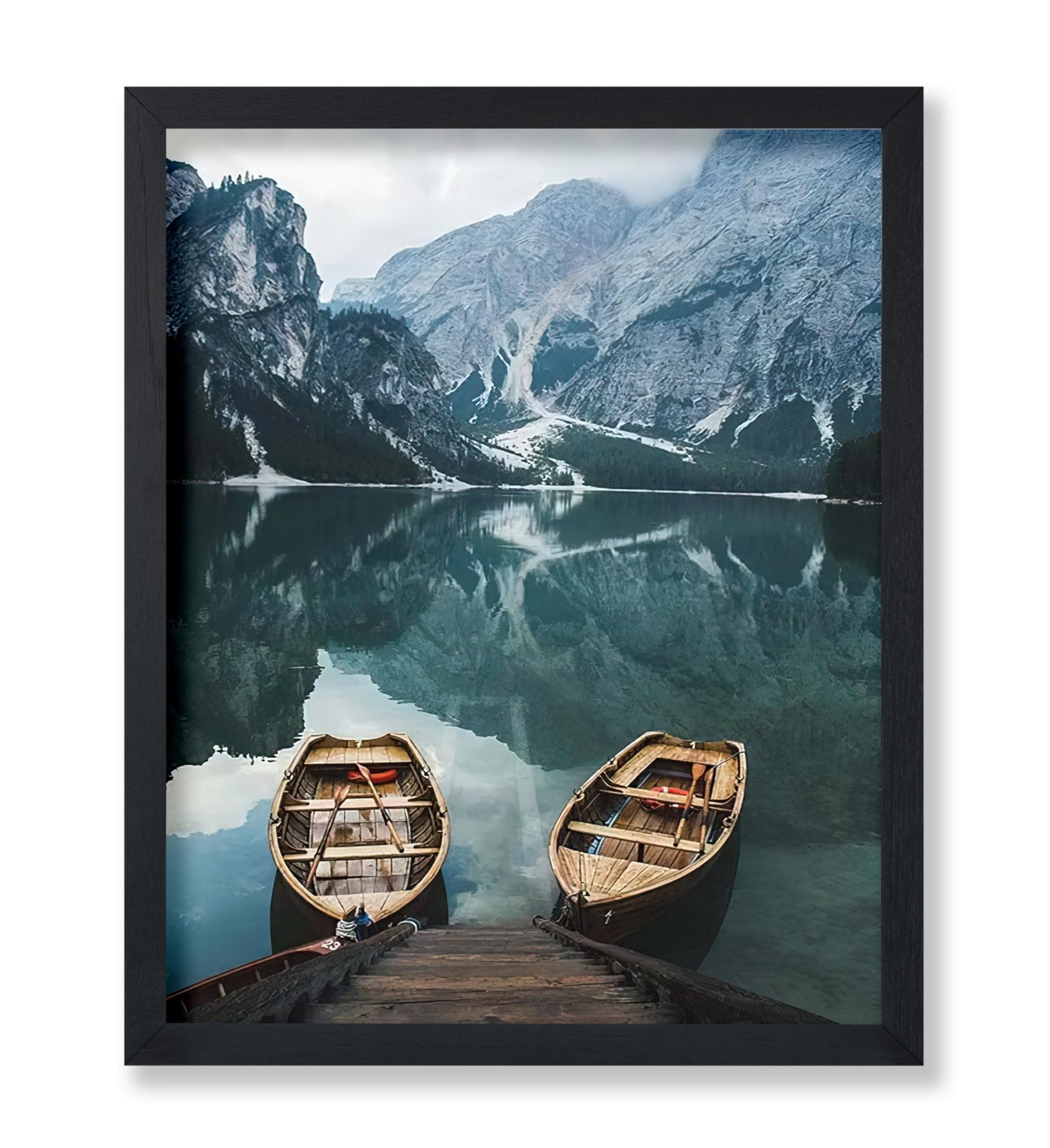 Boats at Lago di Braies