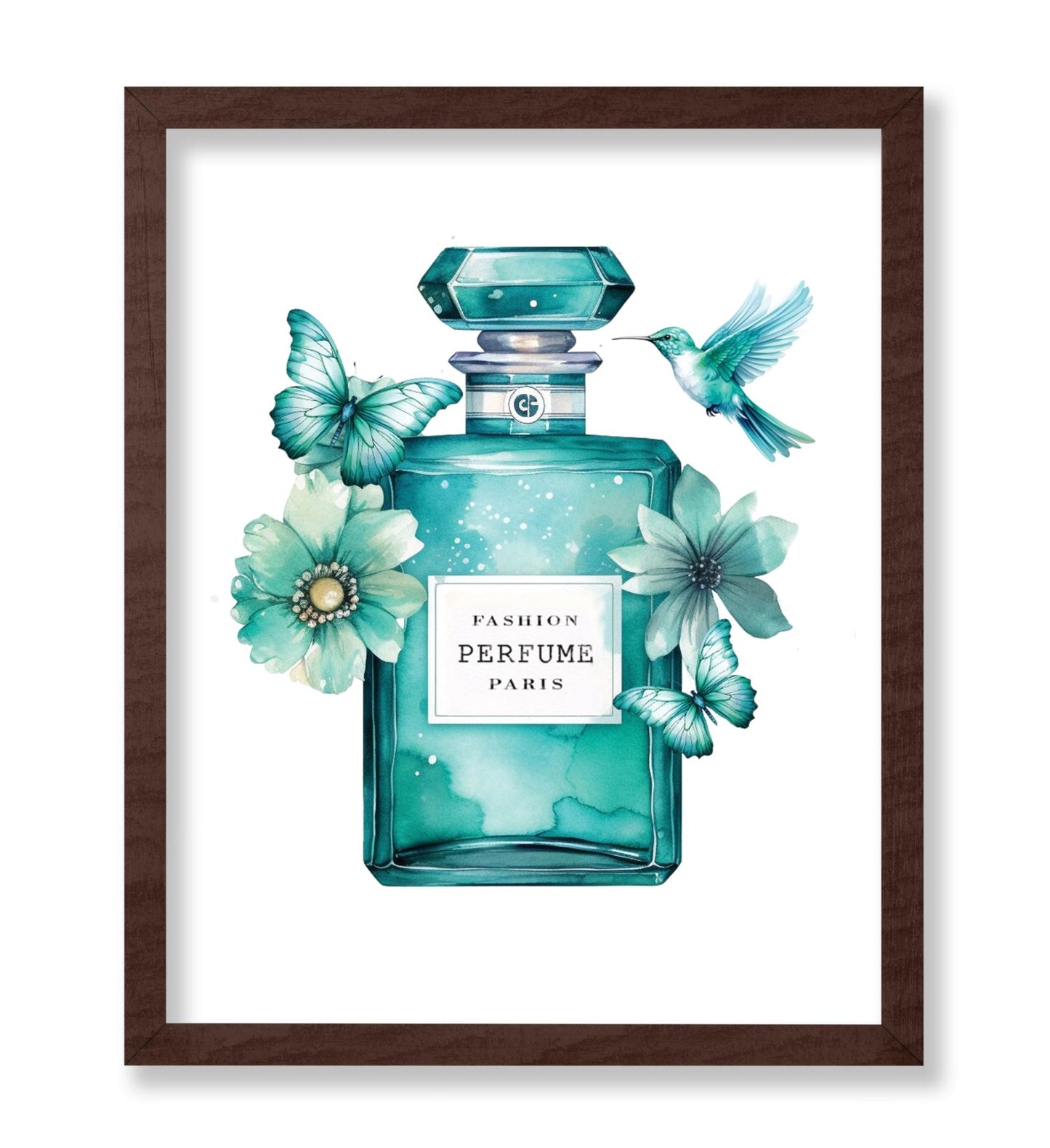 Turquoise Blue Fashion Perfume