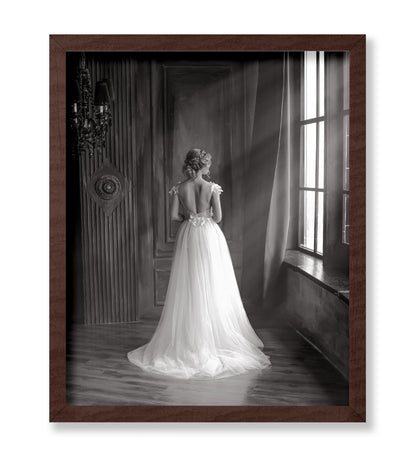 Lady in Long White Dress