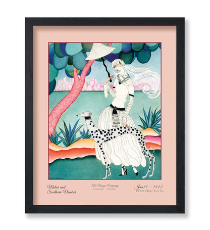 Helen Dryden - A Vogue Cover of A Woman With A Dalmatian