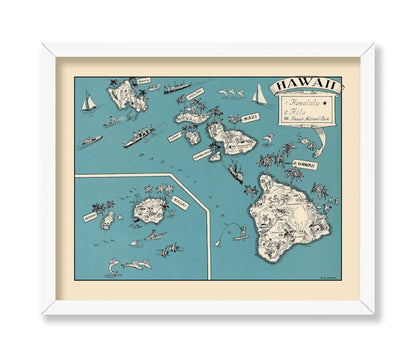 Hawaii Pictorial Map
