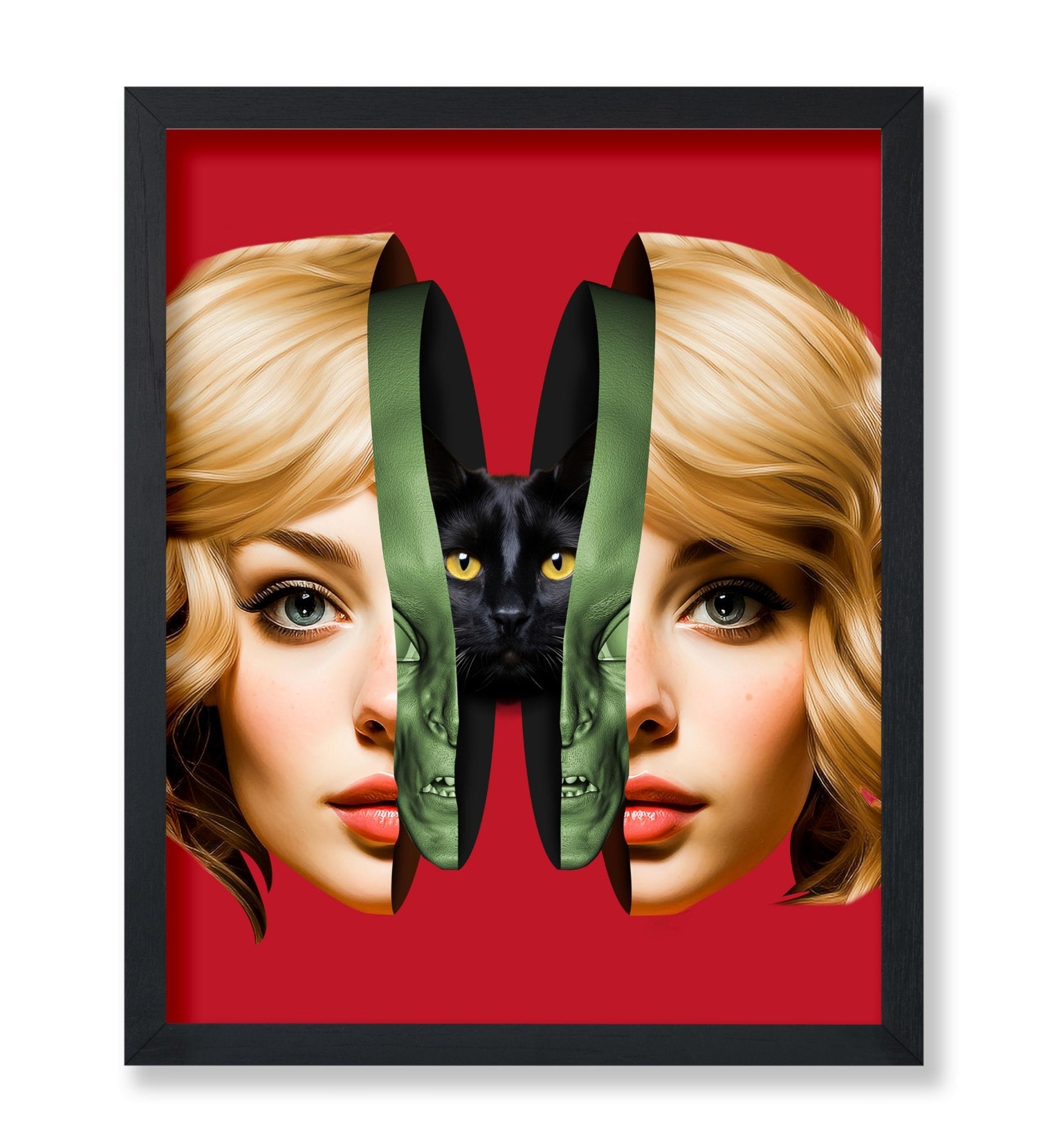 Trippy Woman & Cat