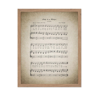 Away in a Manger Hymnal Sheet