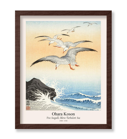 Ohara Koson - Five Seagulls