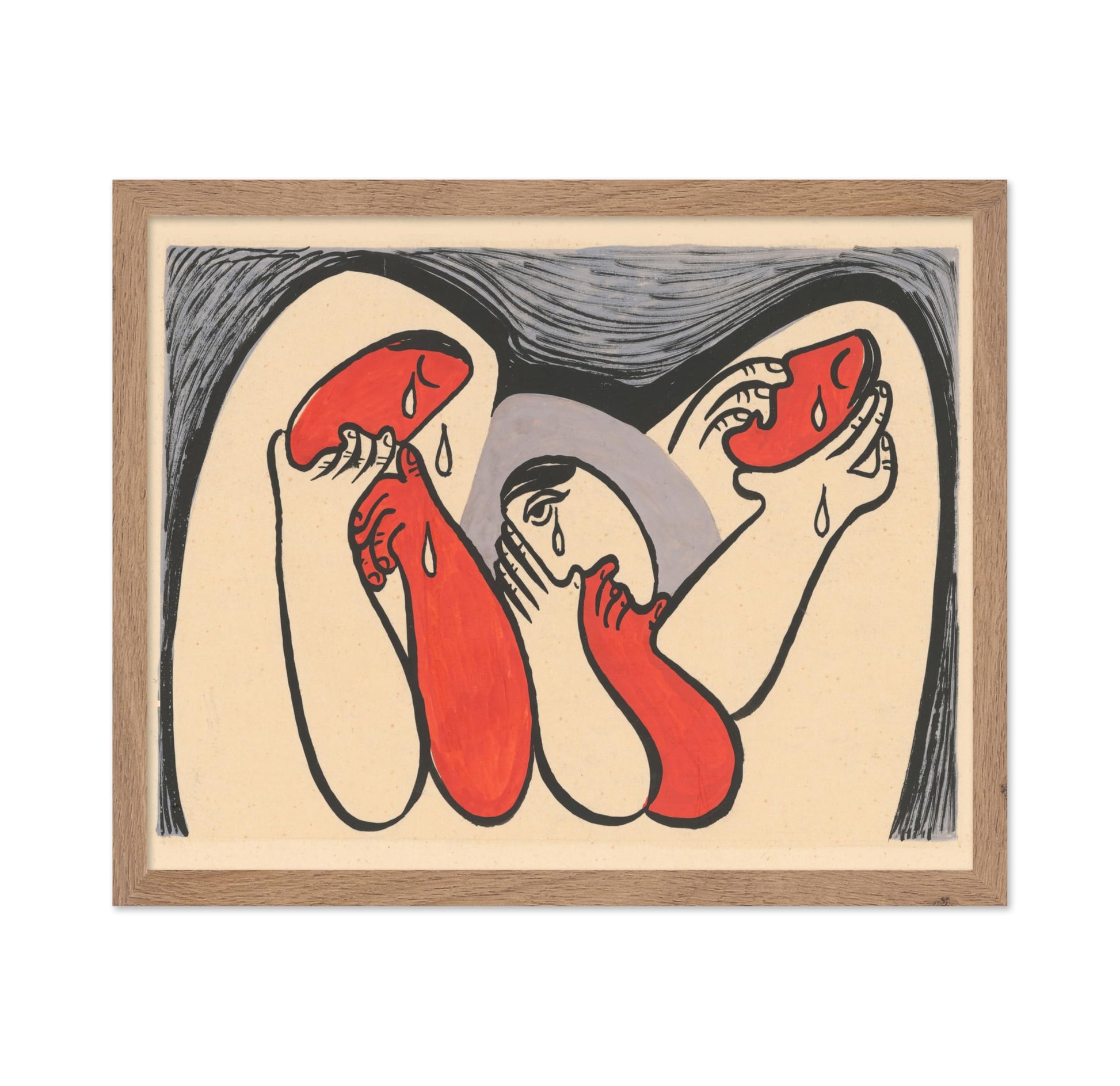Mikulas Galanda - Crying Women