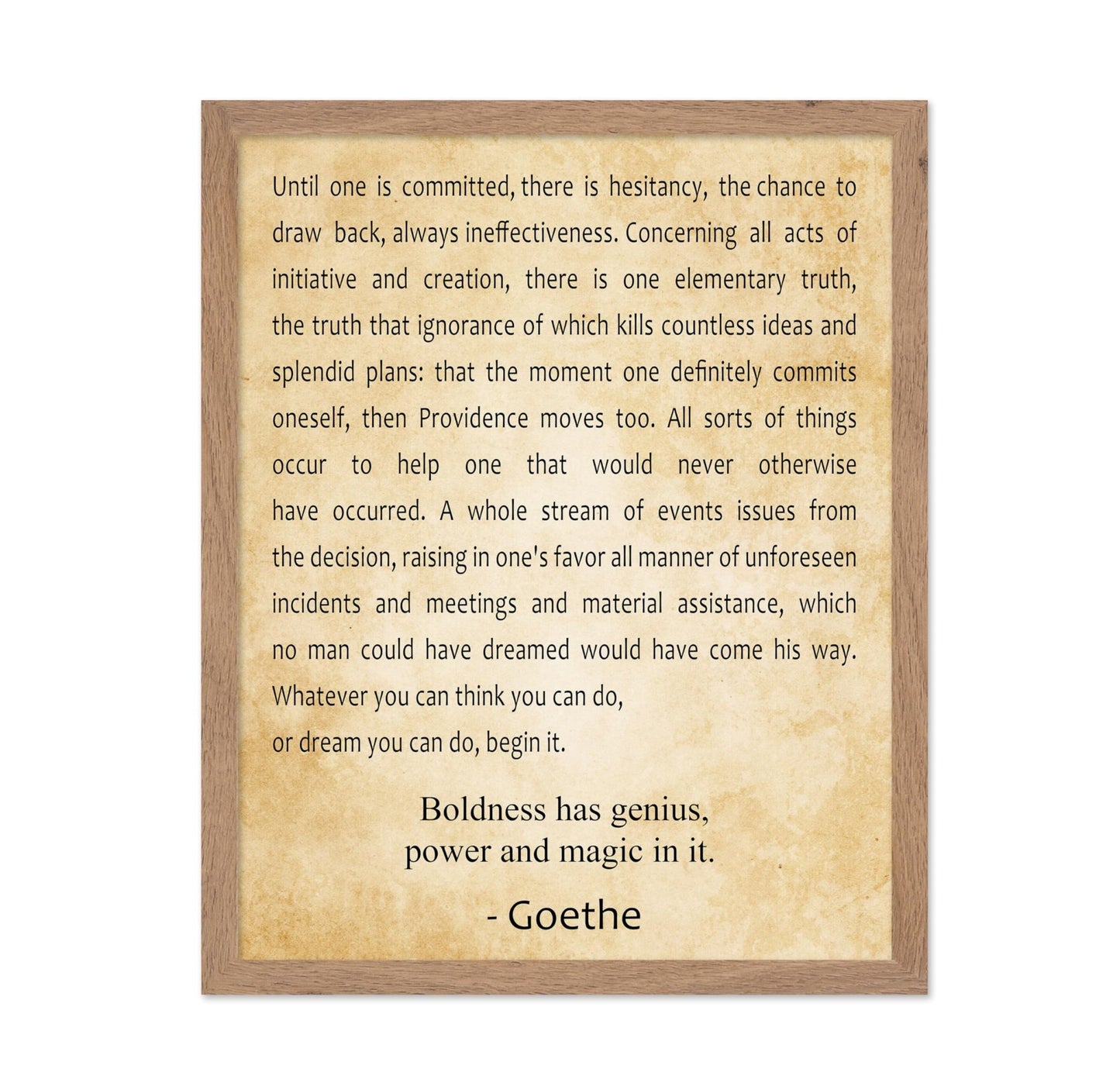 Boldness Has Genius