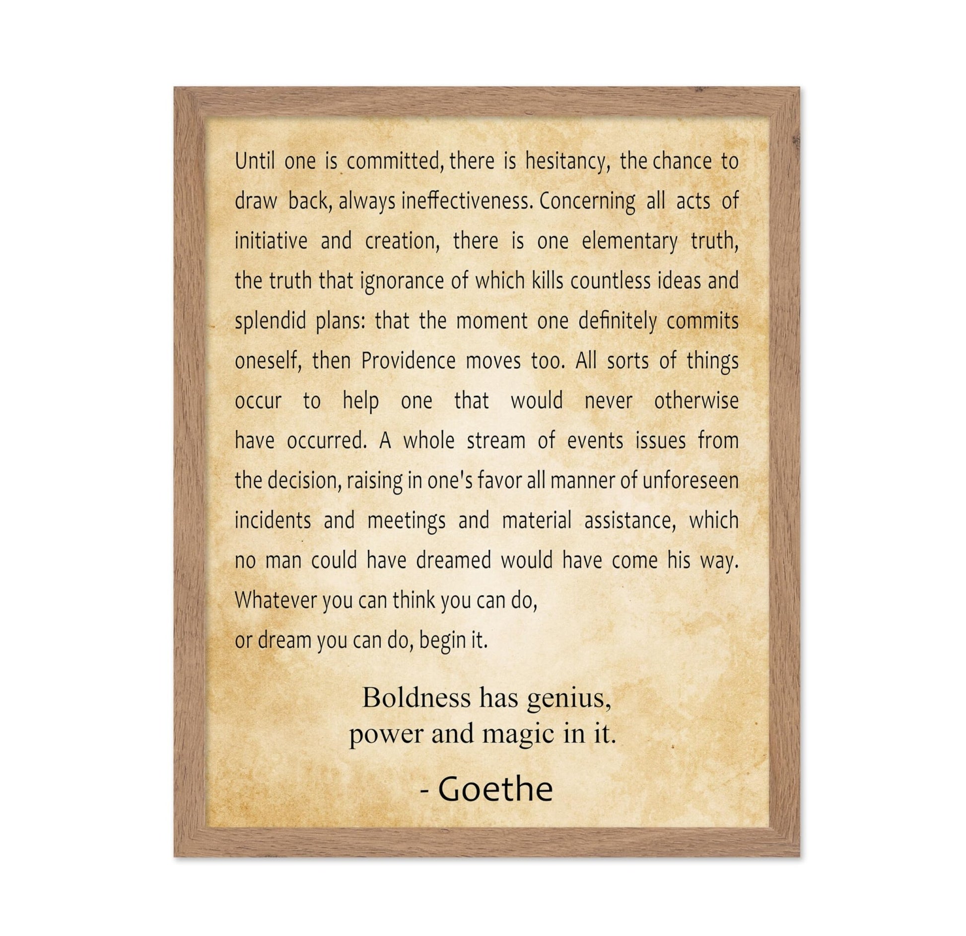 Boldness Has Genius