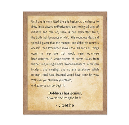 Boldness Has Genius