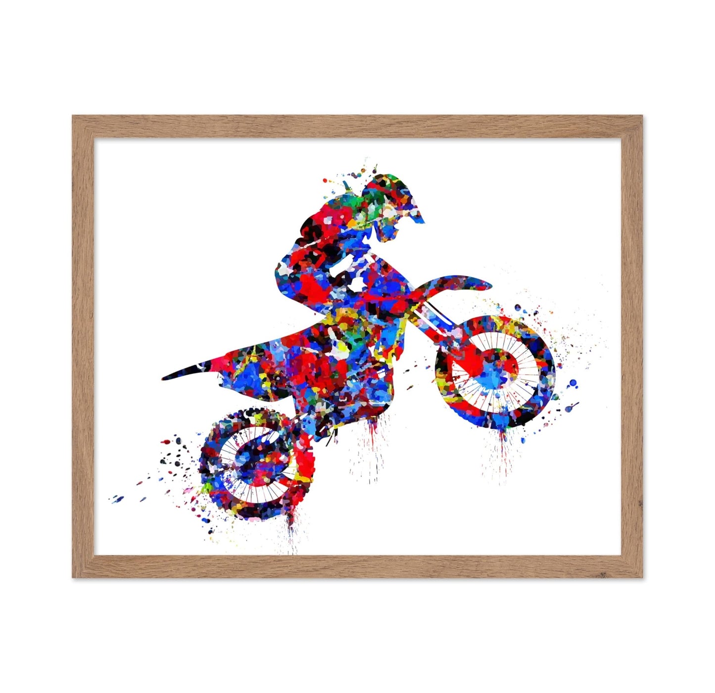 Watercolor Motocross No1